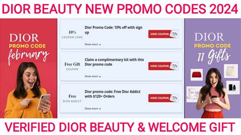 dior gift promo code|dior promo code 2024.